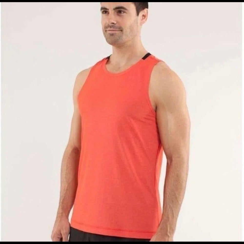 Lululemon Men’s Orange Tank Top Muscle T